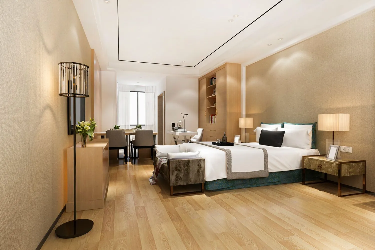 Meijinbang hotel mattress applied in luxury hotel guest room